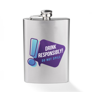 Flask "Drink responsibly" (240ml)