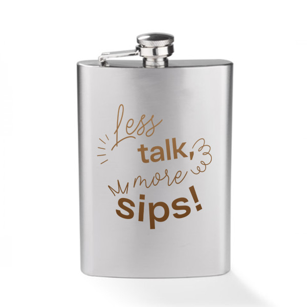 Flask "Less words" (240ml) Flask "Less words" (240ml)