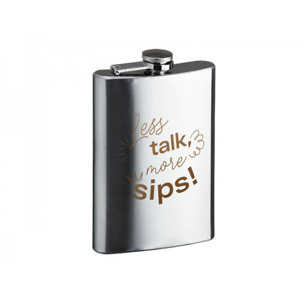 Flask "Less words" (240ml) Flask "Less words" (240ml)