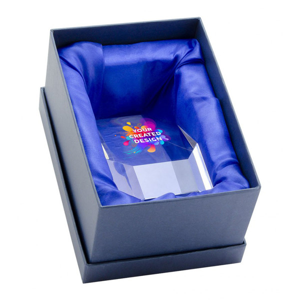 Glass trophy in a gift box "CRISTALLO" with your custom design Glass trophy in a gift box "CRISTALLO" with your custom design
