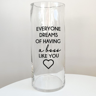 Glass Vase "Boss"