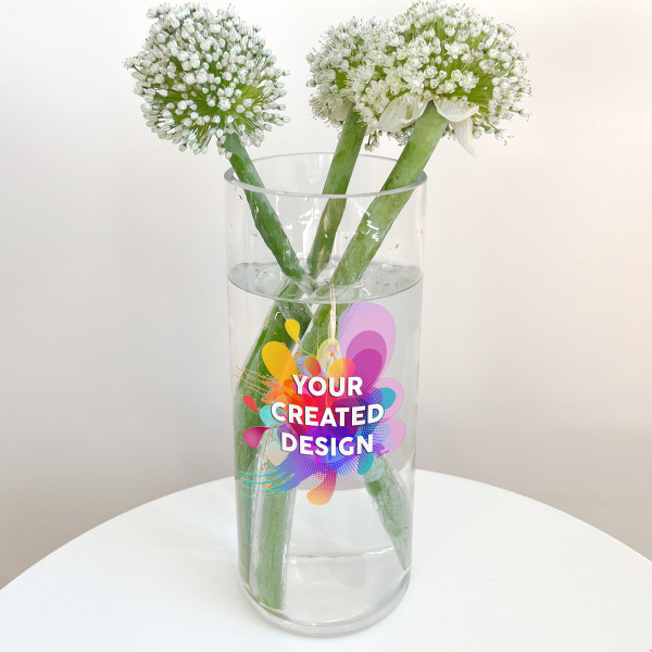 Glass Vase with your custom design Glass Vase with your custom design
