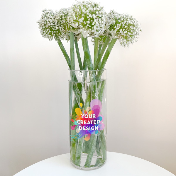 Glass Vase with your custom design Glass Vase with your custom design