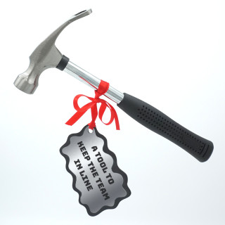 Hammer - bottle opener "A tool to keep the team in line"