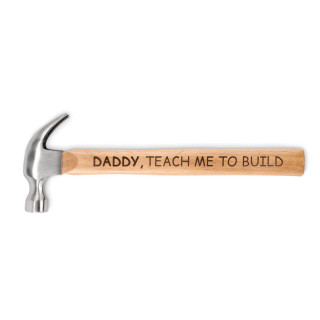 Hammer with a wooden handle "Daddy, teach me to build"
