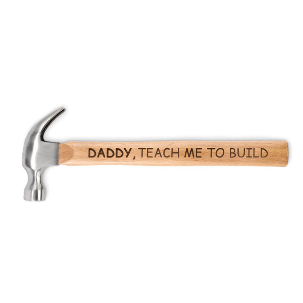 Hammer with a wooden handle "Daddy, teach me to build" Hammer with a wooden handle "Daddy, teach me to build"