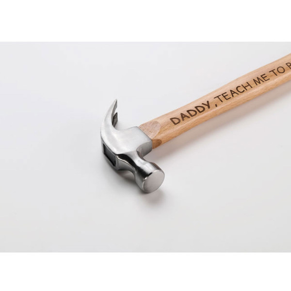 Hammer with a wooden handle "Daddy, teach me to build" Hammer with a wooden handle "Daddy, teach me to build"