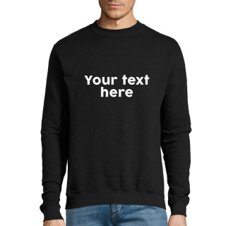 Hoodie with your own text (no hood)