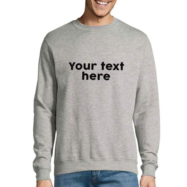 Hoodie with your own text (no hood)