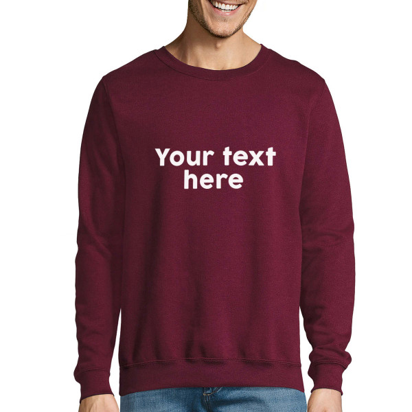 Hoodie with your own text (no hood)