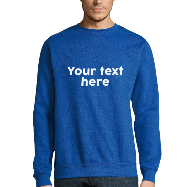 Hoodie with your own text (no hood)