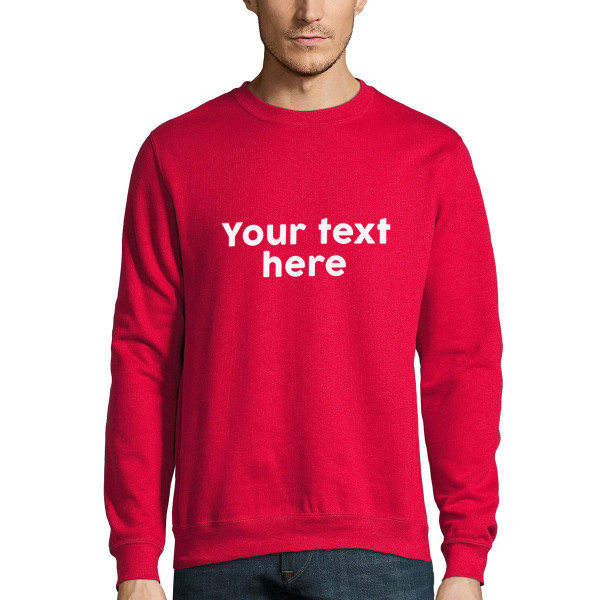 Hoodie with your own text (no hood)