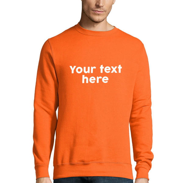 Hoodie with your own text (no hood)
