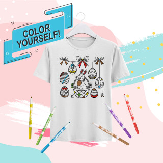 Kid's T-shirt "Color yourself! Easter"