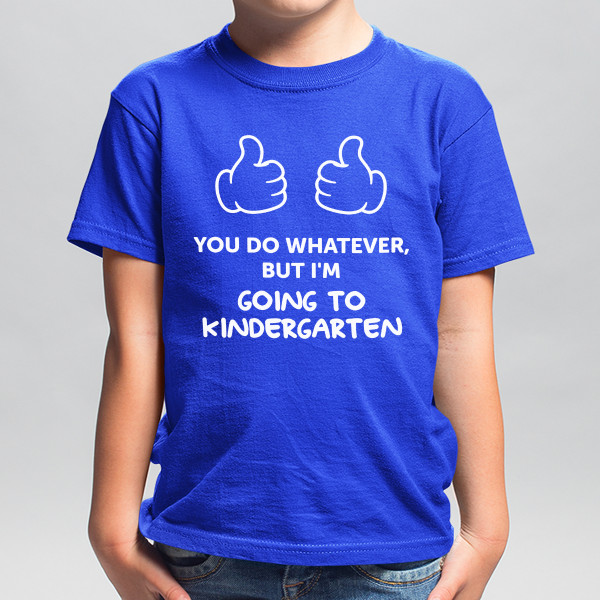 Kids' T-shirt "Going to kindergarten"