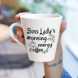 Latte mug "Boss Lady’s morning coffee"