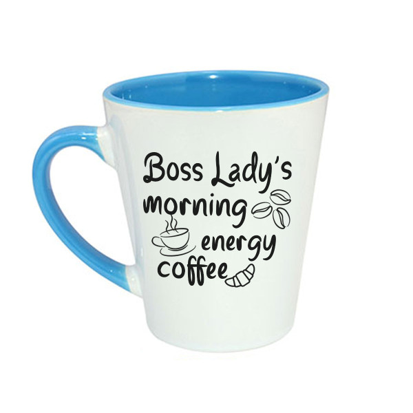Latte mug "Boss Lady’s morning coffee" Latte mug "Boss Lady’s morning coffee"