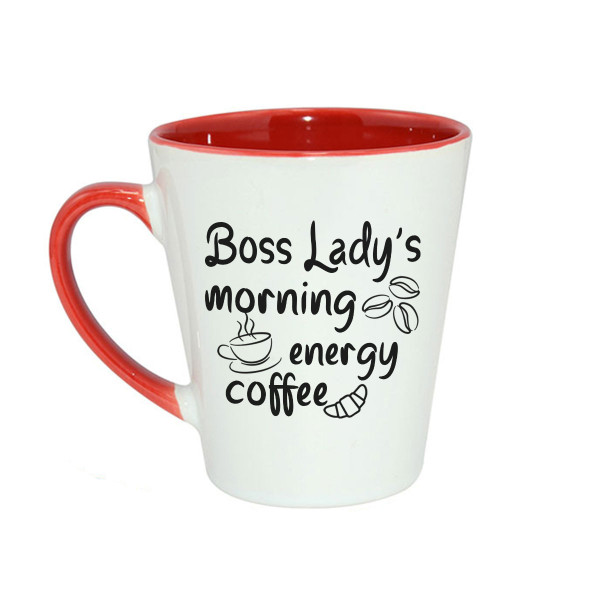 Latte mug "Boss Lady’s morning coffee" Latte mug "Boss Lady’s morning coffee"