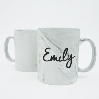 Marble mug with your chosen name