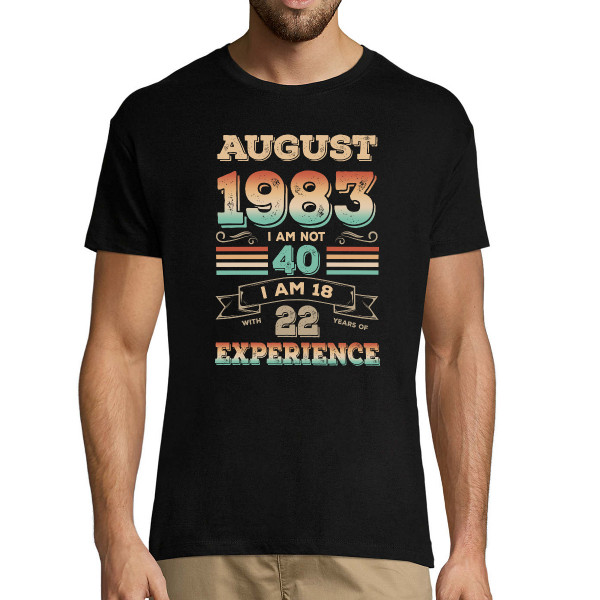 T-shirt "Experience" with your selected date T-shirt "Experience" with your selected date