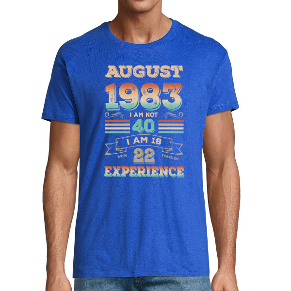 T-shirt "Experience" with your selected date T-shirt "Experience" with your selected date