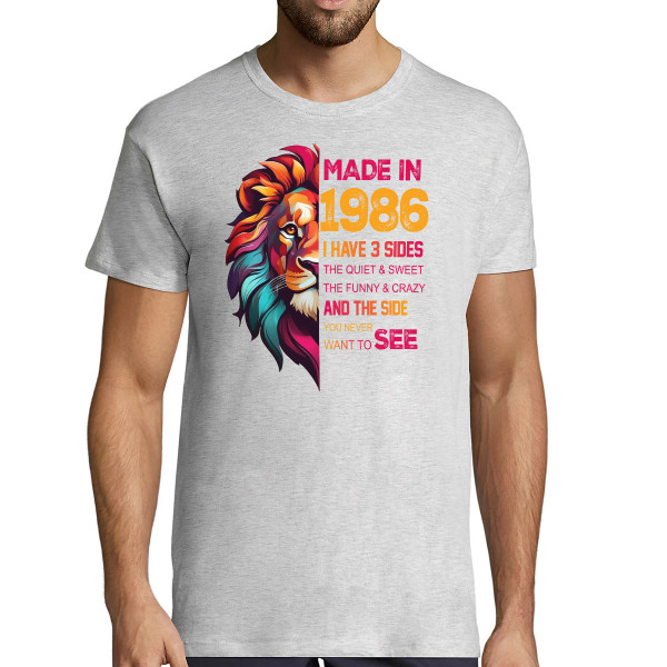 T-shirt "Made in" with Your Chosen Birth Year