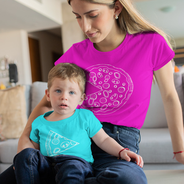 T-Shirt set for mother and child "Pizza" T-Shirt set for mother and child "Pizza"