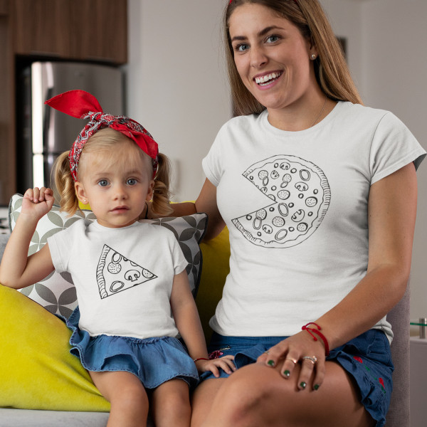T-Shirt set for mother and child "Pizza" T-Shirt set for mother and child "Pizza"