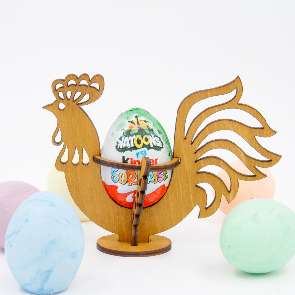 Wooden Egg Holder "Rooster" Wooden Egg Holder "Rooster"