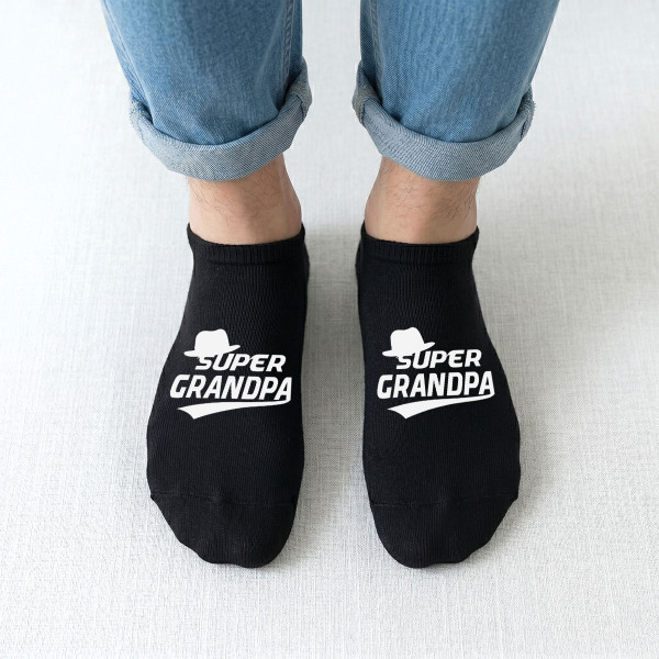 Men's Short Socks "Super Grandpa"