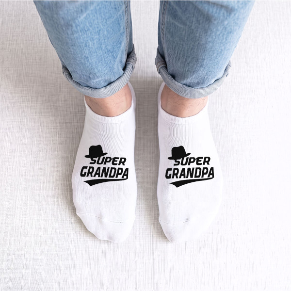 Men's Short Socks "Super Grandpa"