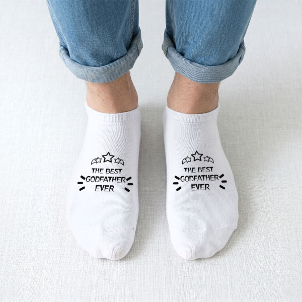 Men's Short Socks "The Best Godfather Ever"