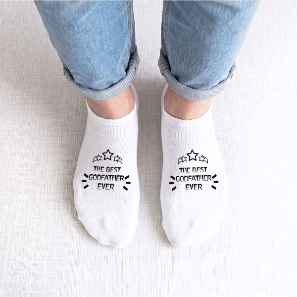 Men's Short Socks "The Best Godfather Ever"