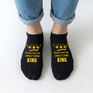 Men's Short Socks "There Can Be Only One King" Men's Short Socks "There Can Be Only One King"