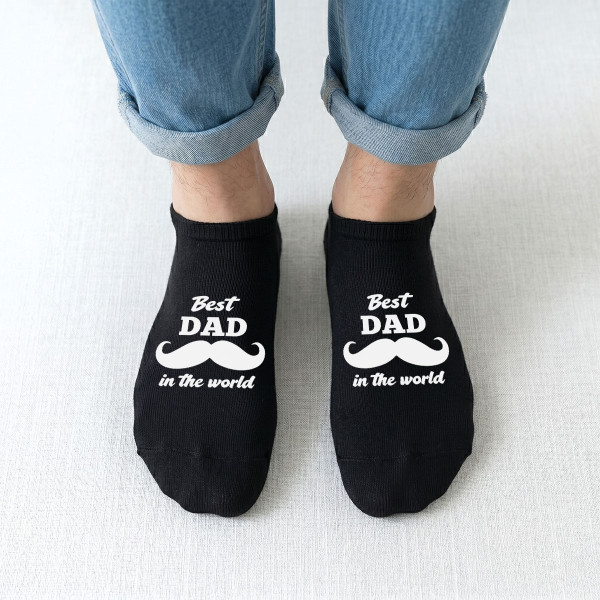Men's Short Socks "World's Best Dad"