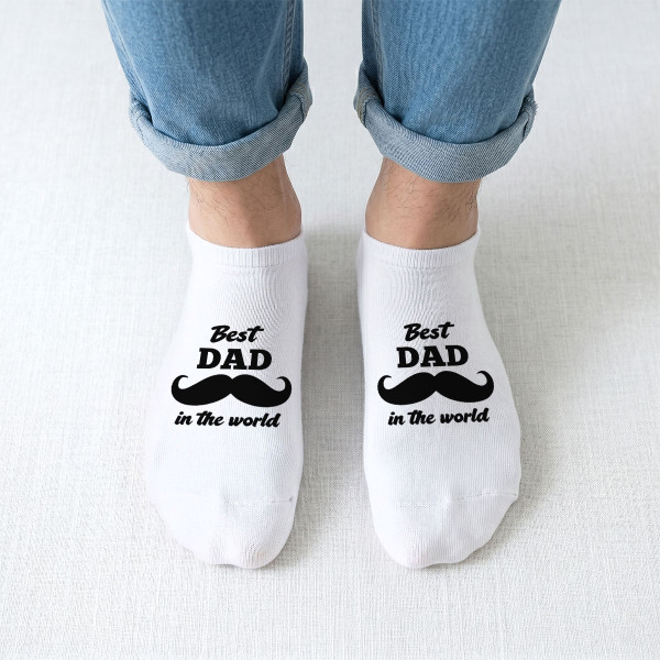 Men's Short Socks "World's Best Dad"