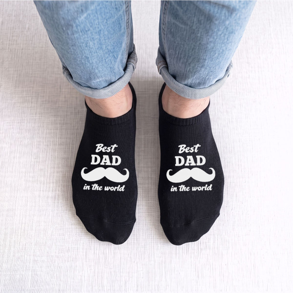 Men's Short Socks "World's Best Dad"