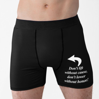 Men's underwear "Don't lower your honor!"