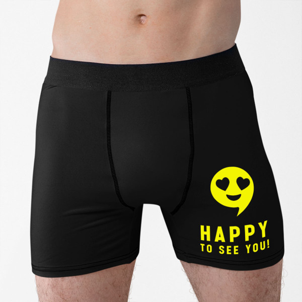 Men's underwear "Happy to see you!" Men's underwear "Happy to see you!"