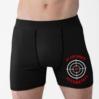 Men's underwear "My gun shoots accurately"