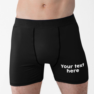Men's underwear with your chosen text