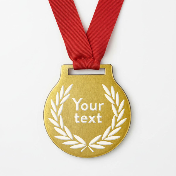 Metal medal with your custom text Metal medal with your custom text