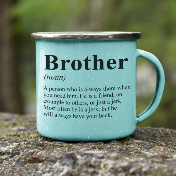 Metal mug "Brother" Metal mug "Brother"