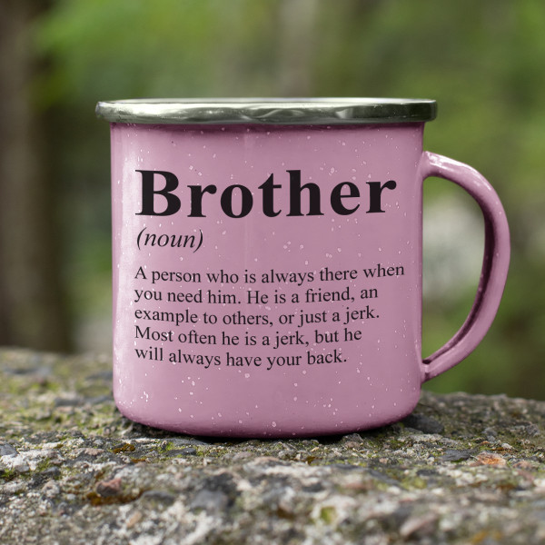 Metal mug "Brother" Metal mug "Brother"