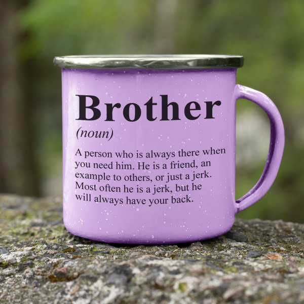 Metal mug "Brother" Metal mug "Brother"