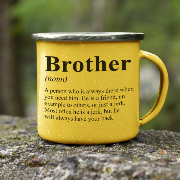 Metal mug "Brother" Metal mug "Brother"