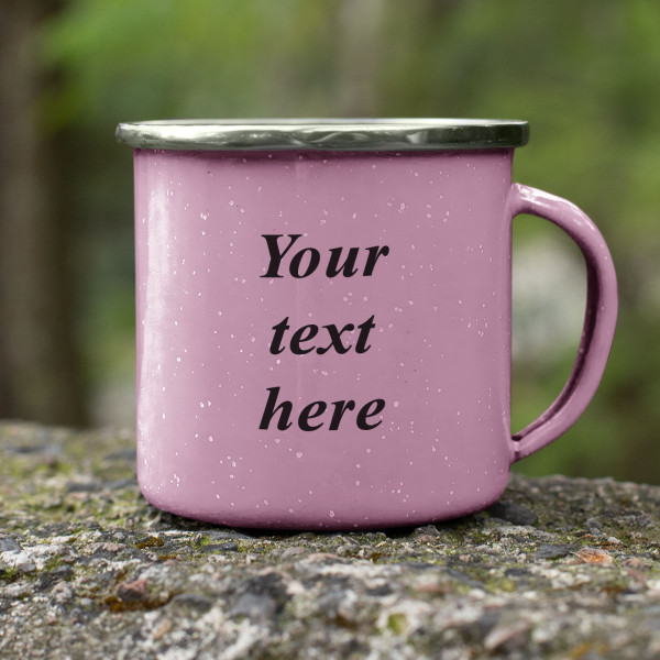 Metal mug with your own text Metal mug with your own text
