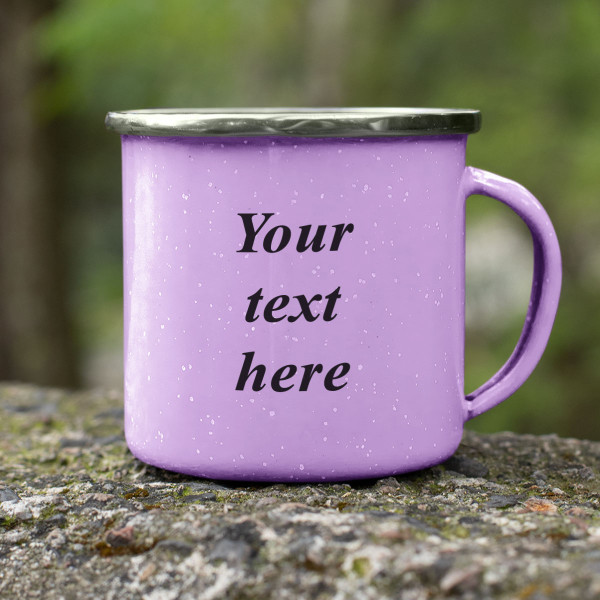 Metal mug with your own text Metal mug with your own text
