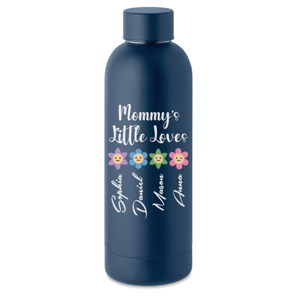 Metal thermal bottle "Mommy’s Little Loves" with your chosen names (500ml)