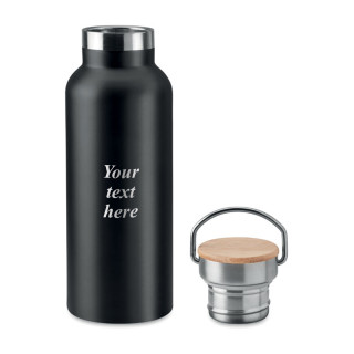 Metal water bottle "HELSINKI" with your engraved text (500ml) Metal water bottle "HELSINKI" with your engraved text (500ml)